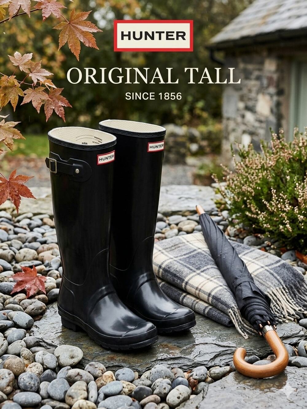 Hunter Original Tall Rain Boots - Black